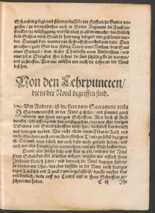 Von den Lehrpuncten/ die in der Notel begriffen sind.