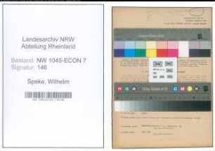 Entnazifizierung Wilhelm Speke , geb. 17.04.1903 (Baecker)
