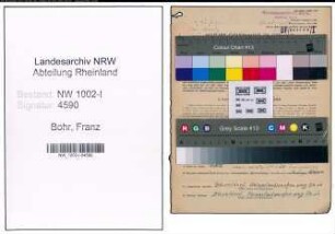 Entnazifizierung Franz Bohr, geb. 30.08.1901 (Kaufm.Angest.)