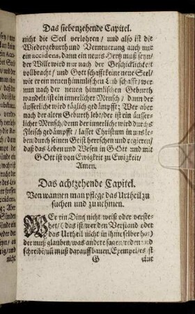 Das achtzehende Capitel. - Das acht und zwantzigste Capitel.