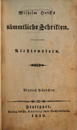 Wilhelm Hauff's sämmtliche Schriften, 5
