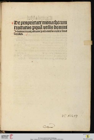 De proprietate monachorum