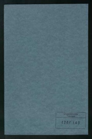 Heinrich Ewald(1803-1875). Personalakte des Lehrkörpers : Akte betreffend Heinrich Ewald, ordentlicher Professor der orient. Sprache und Literatur