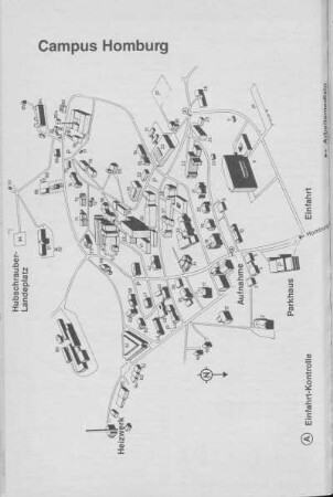 Lageplan Universitätskliniken Campus Homburg
