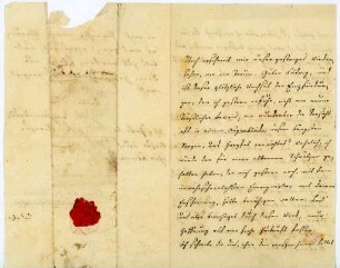 Korrespondenz von Therese aus dem Winckel an Unbekannt