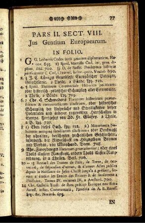 Sectio VIII. Jus Gentium Europaearum.