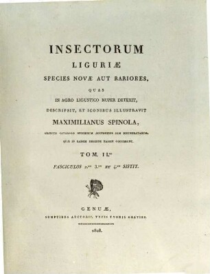 Insectorum Liguriae species novae aut rariores, 2