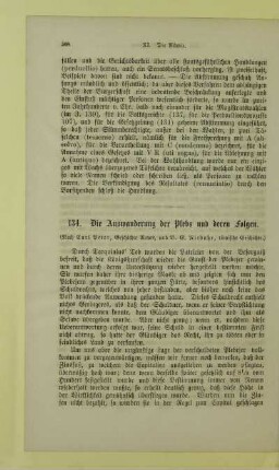 Die Auswanderung der Plebs und deren Folgen