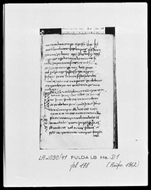 Formulae Andegavenses — Initiale I, Folio 178recto