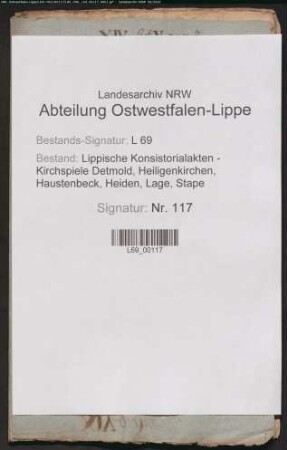 Einkünfte des Schulmeisters zu Vahlhausen