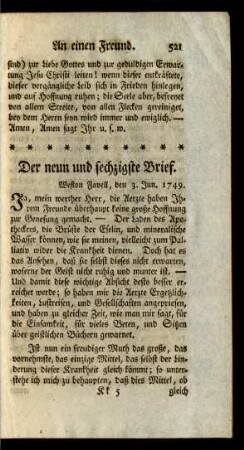Der neun und sechzigste Brief