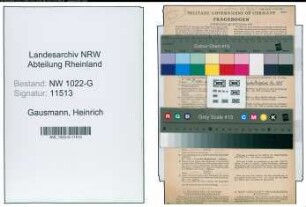 Entnazifizierung Heinrich Gausmann , geb. 21.01.1900 (Angestellter)