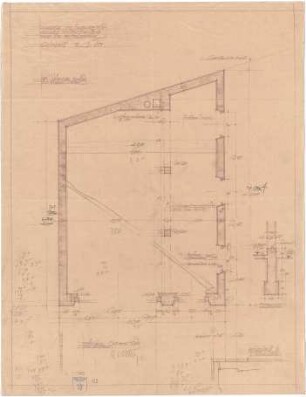 Bestelmeyer, German; München, Muffatstr. 4; Haus Bestelmeyer - Garage und Fahrradremise (Grundriss)