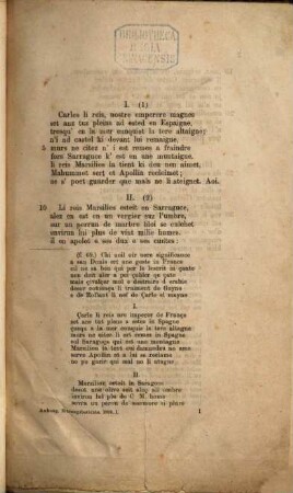 Das Rolandslied : Oxforder und Venediger Text