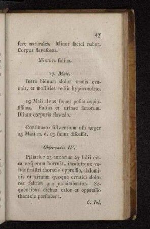 Observatio IV.