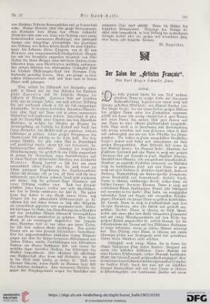8: Der Salon der "Artistes Franc̨ais", (Schluss) [2]