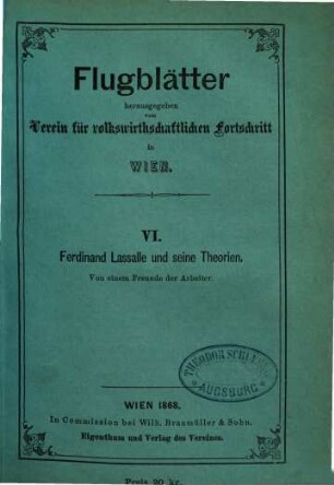 Ferdinand Lassalle und seine Theorien