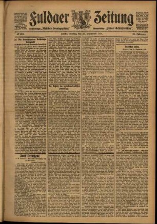 Ausgabe vom Montag, den 25. September 1905.
