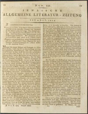 Num. 121. Den 21. May 1804
