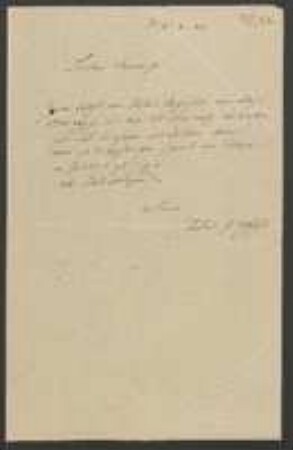 Brief von Franz Joseph Schuch an August Emanuel Fürnrohr