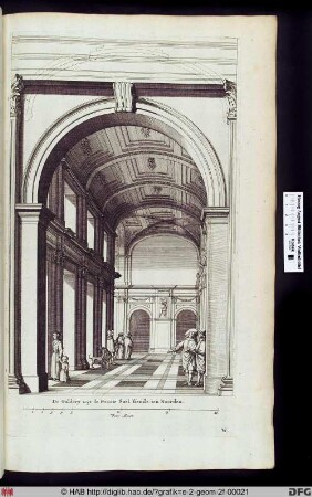 De Galdery uyt de Groote Sael siende, ten Noorden.
