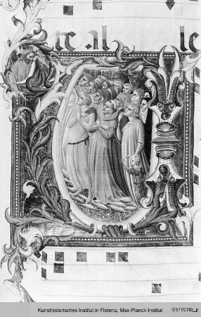 Graduale : Buchseite mit historisierter Initiale V