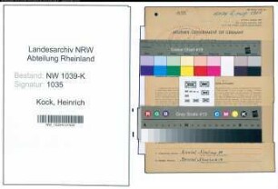Entnazifizierung Heinrich Kock , geb. 24.08.1908 (Bahnarbeiter)