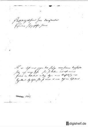 2: Brief von Albrecht von Haller an Johann Wilhelm Ludwig Gleim