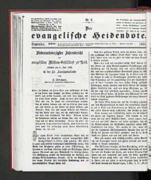 September. 1862. Nr. 9.
