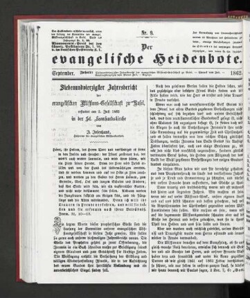 September. 1862. Nr. 9.