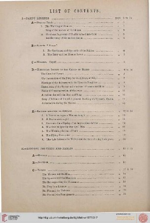 Contents [ of Part III]