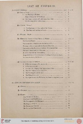 Contents [ of Part III]