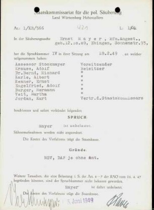 Mayer, Ernst