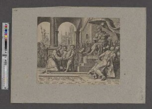 [Saphan liest das Buch der Gesetze vor König Joschija]