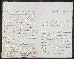 Schreiben an Hermann Muthesius (Brief)