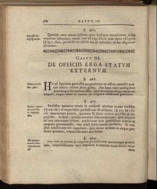 Caput III. De Officiis Erga Statum Externum