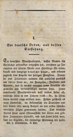 Das Ritter-Wesen und die Templer, Johanniter und Marianer oder Deutsch-Ordens-Ritter insbesondere, 3