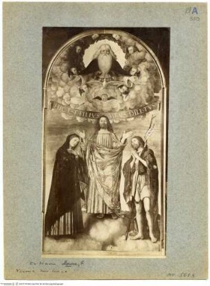 Dreifaltigkeit mit Maria und Johannes der Täufer (Pala della Trinità)