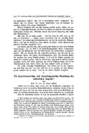 Die sexuell-moralische und sexuell-hygienische Erziehung der männlichen Jugend