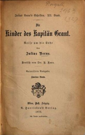 Die Kinder des Kapitän Grant : Reise um die Erde, 2
