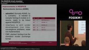 The NGSPICE circuit simulator: An open platform for simulation and modelling