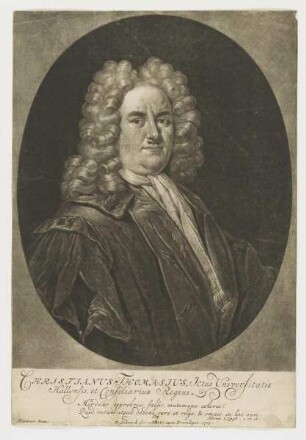 Bildnis des Christianus Thomasius