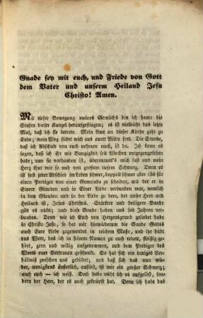Abschieds-Predigt über I. Cor. III. 11. gehalten am 10. April 1842