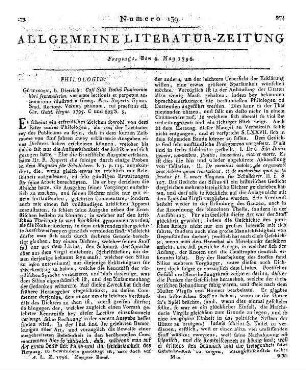 Sallustius Crispus, G.: Sallust's Jugurtha. Nebst dessen Episteln an C. J. Cäsar über die Staatseinrichtung übers. von J. C. Schlüter. Münster: Perrenon; Münster: Plattvoet 1795
