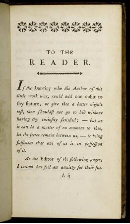 To The Reader.