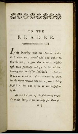 To The Reader.