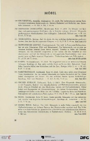 IV. Möbel (Nr. 329-402)