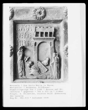Bronzetür des Westportals — Auferweckung des Lazarus