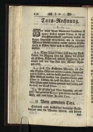 Tara-Rechnung