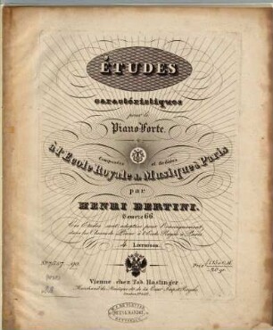 Études caractéristiques pour le pianoforte : Oeuv. 66, 4